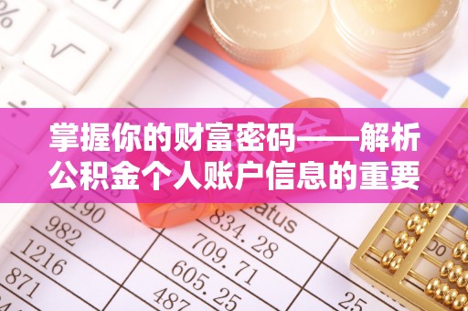 清溪掌握你的财富密码——解析公积金个人账户信息的重要性