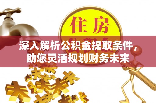 清溪深入解析公积金提取条件，助您灵活规划财务未来