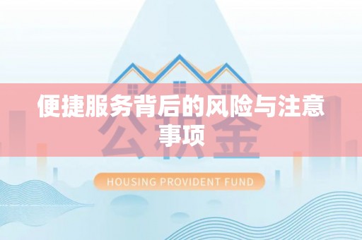 清溪便捷服务背后的风险与注意事项